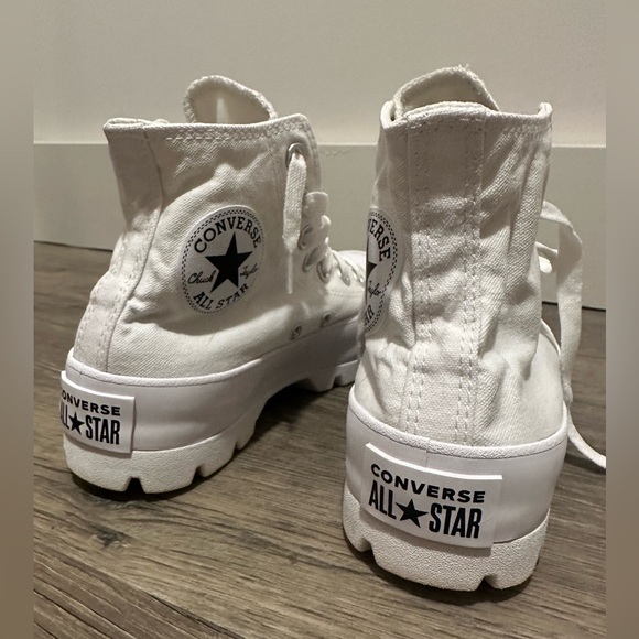 White High Top Converse All Star High Lugged 6.5 - Picture 4 of 9